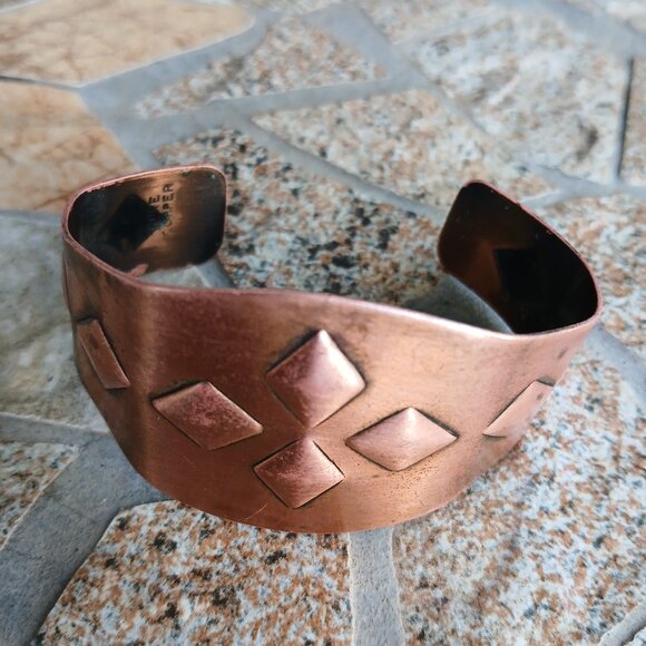 Jewelry - Vintage Women’s Solid Copper Wide Cuff Bracelet